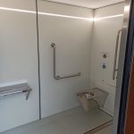 Binnenzijde betaald toilet