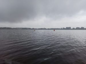 Uitzicht vanaf de duiksteiger