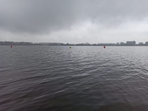 Uitzicht vanaf de duiksteiger
